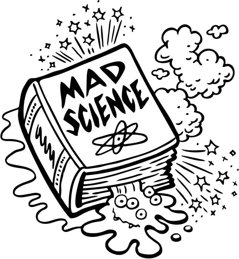 Mad Science Coloring Pages