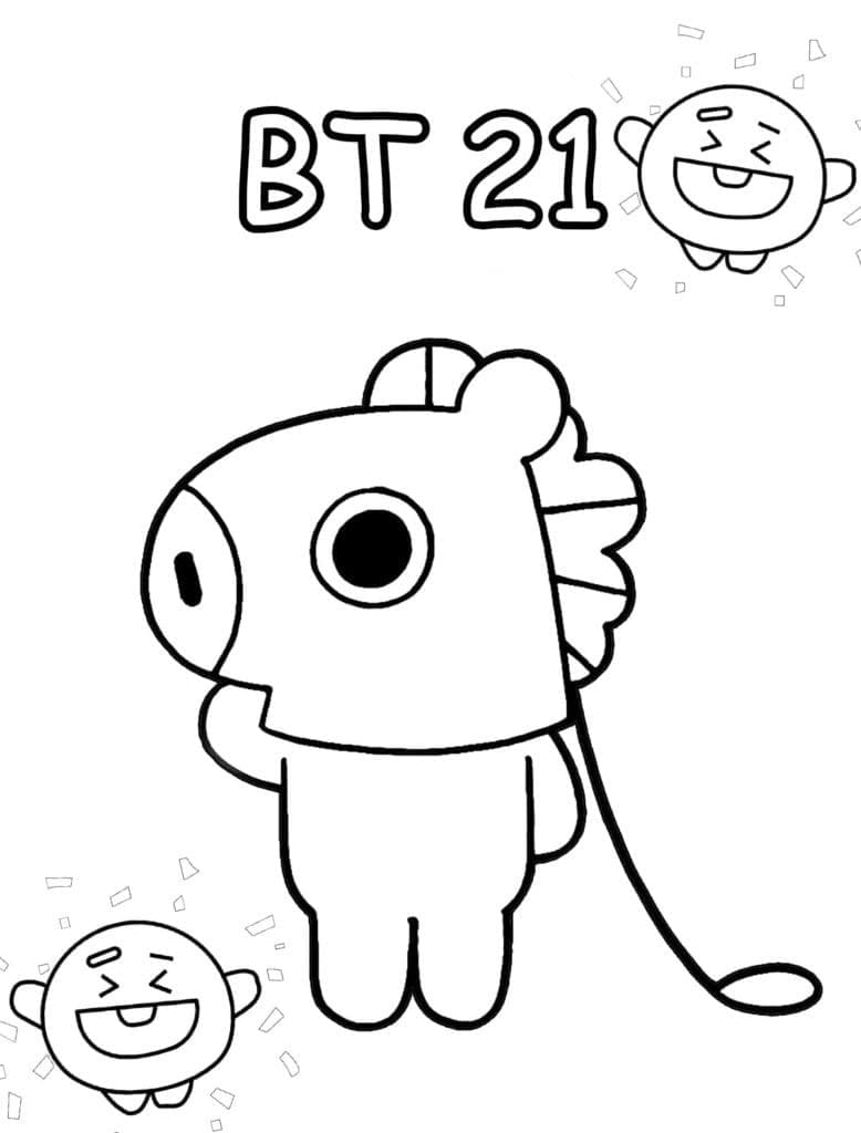 Mang and Cooky BT25 Coloring Pages   Coloring Cool
