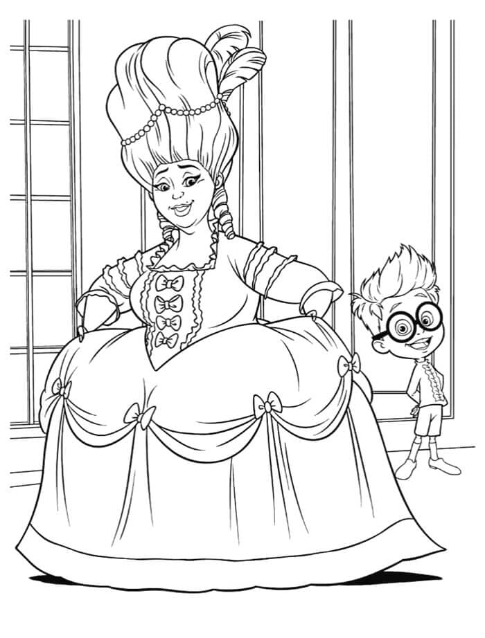 Marie Antoinette from Mr.Peabody And Sherman Coloring