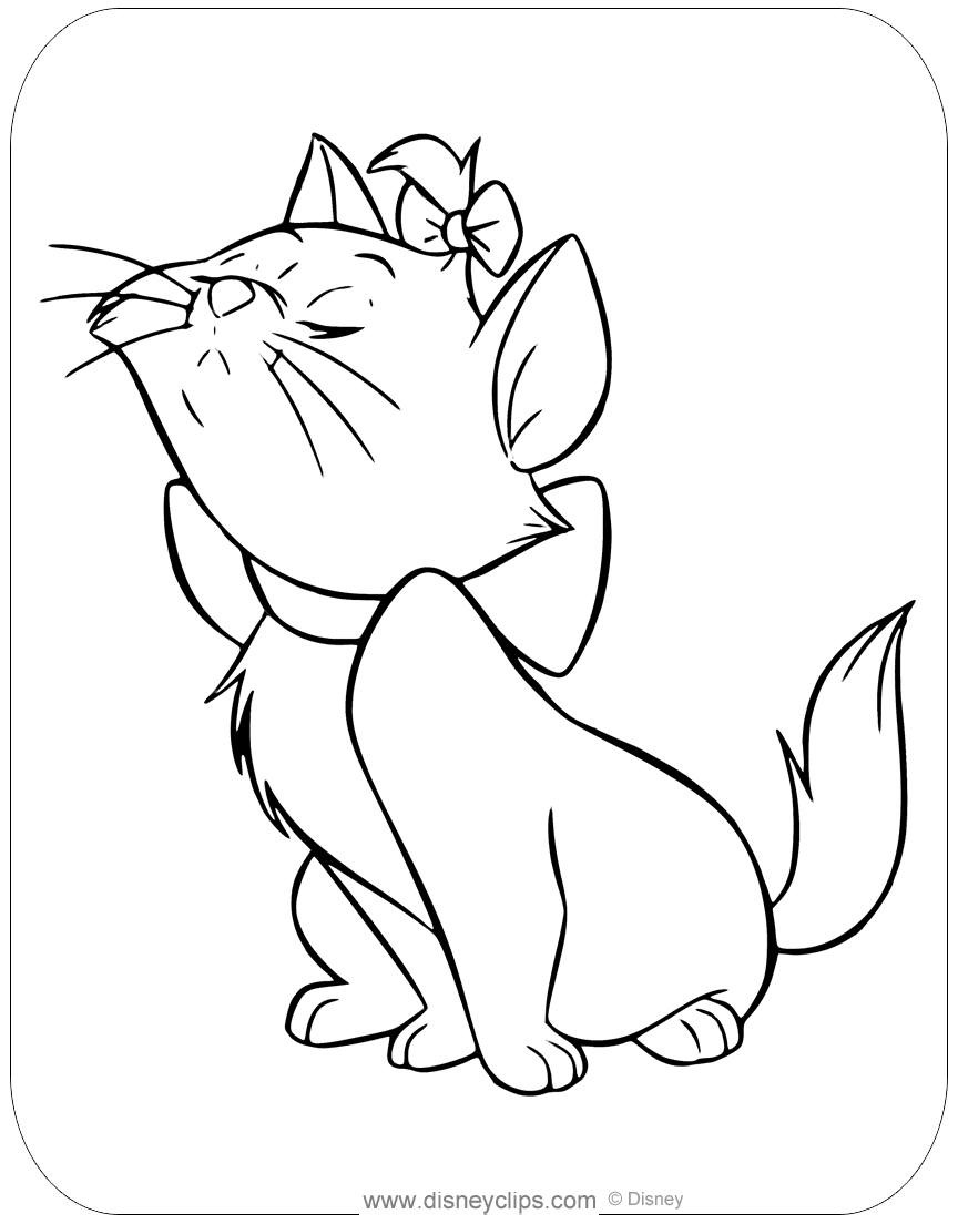 Marie Free Coloring Page