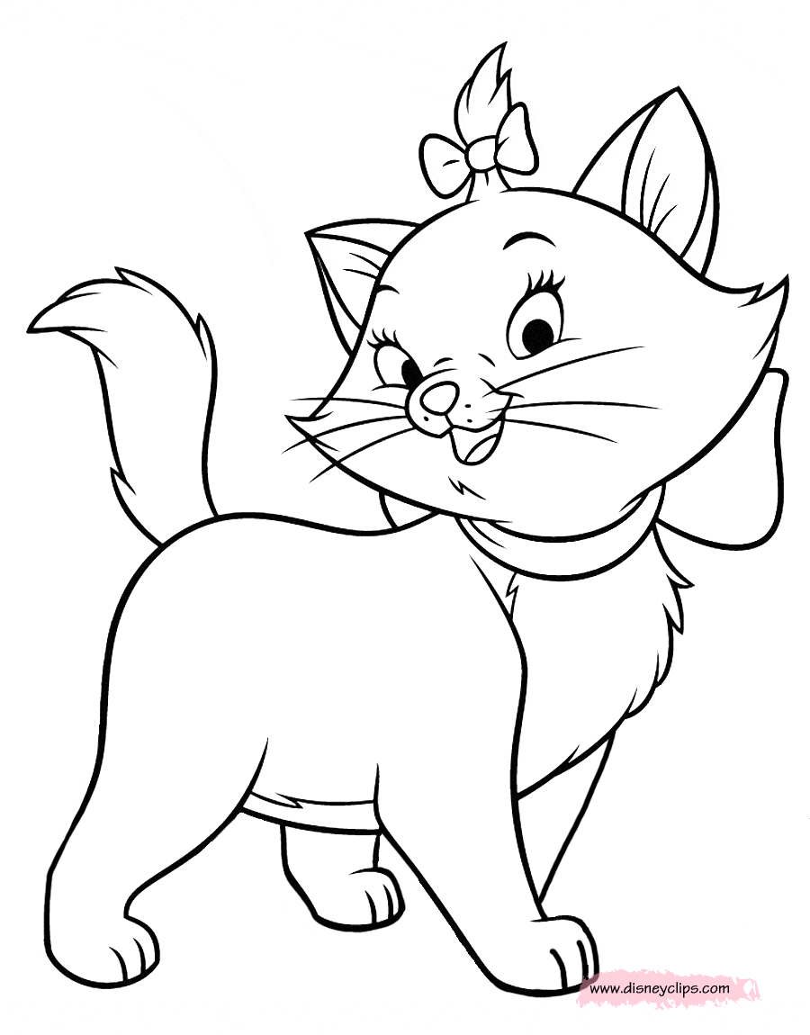 Marie laughing Coloring Page
