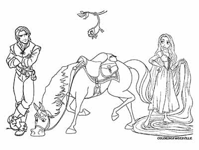 Max Flynn Rapunzel Coloring Page