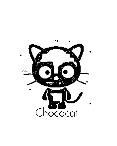 Meet Chococat Image Coloring Page