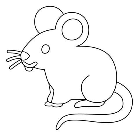Mouse Emoji Free Printable