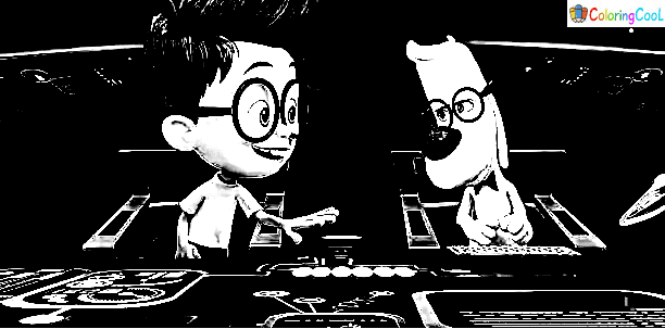 Mr Peabody & Sherman Free Coloring Page
