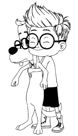 Mr Peabody & Sherman To Print Free Coloring Page