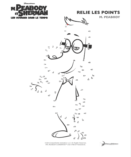 Mr Peabody & Sherman to download for free Coloring Page