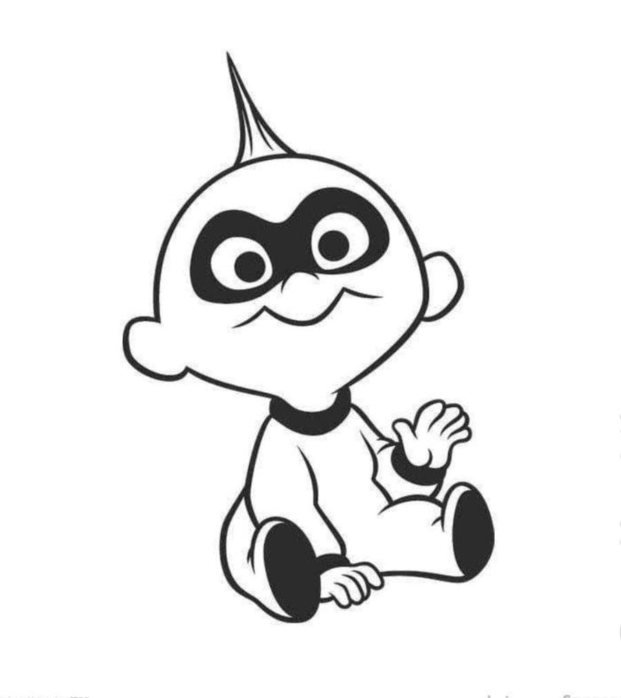 Mr. Incredible Coloring Free Coloring Page