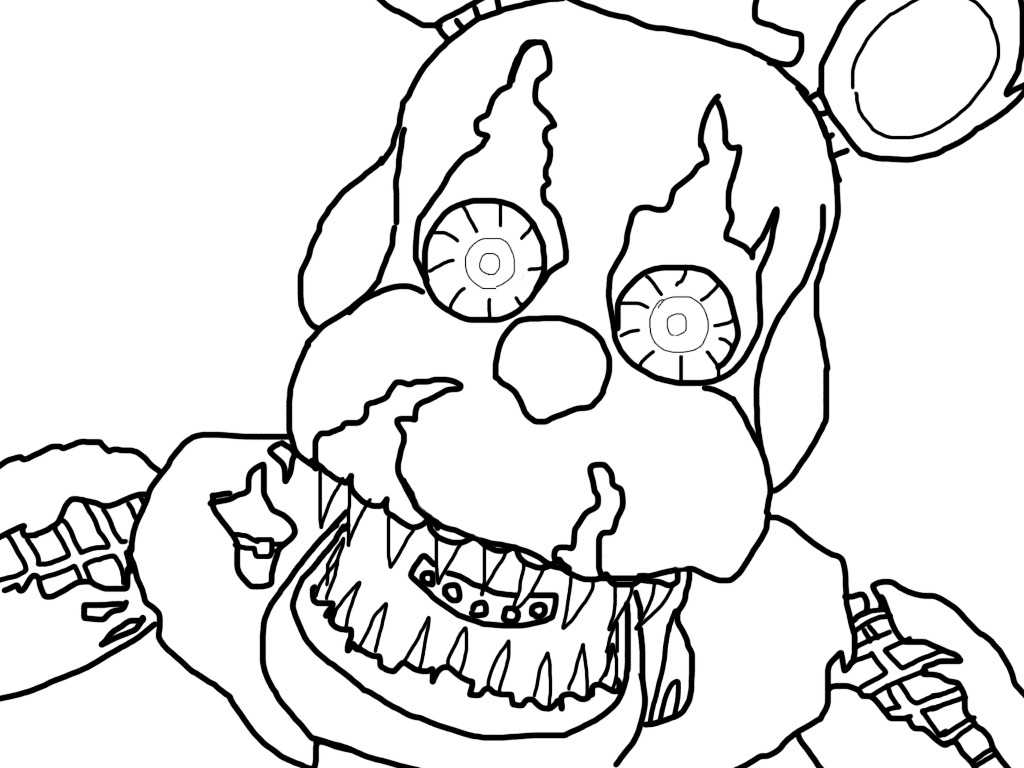 Nightmare Freddy Coloring Pages Coloring Page