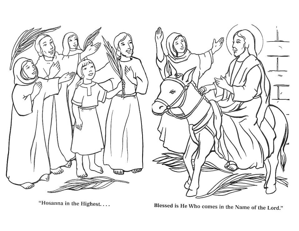 Palm Sunday Coloring