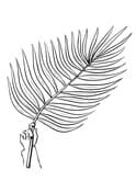 Palm Tree Branch Coloring Page