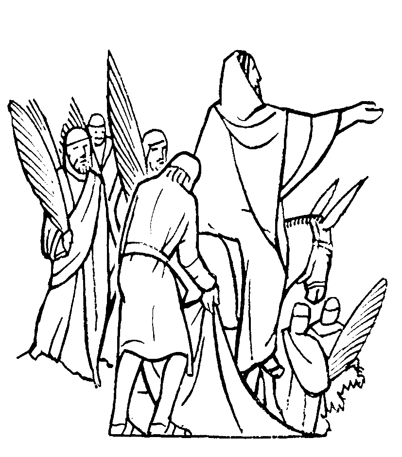 Palms Sunday Coloring Pages Coloring Page