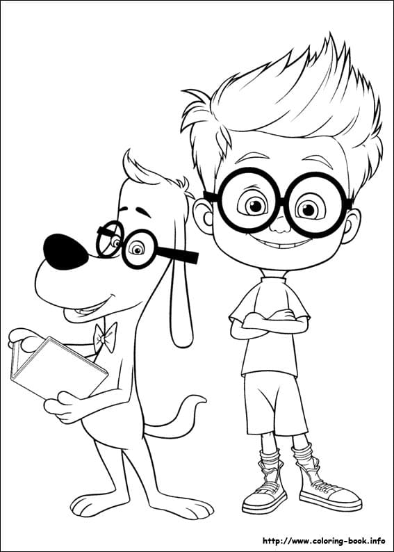 Peabody Sherman Coloring Page