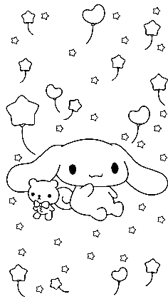 Printable Cinnamoroll ExquisiteFree Coloring Page