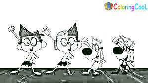 Printable Mr Peabody & Sherman color Image Coloring Page