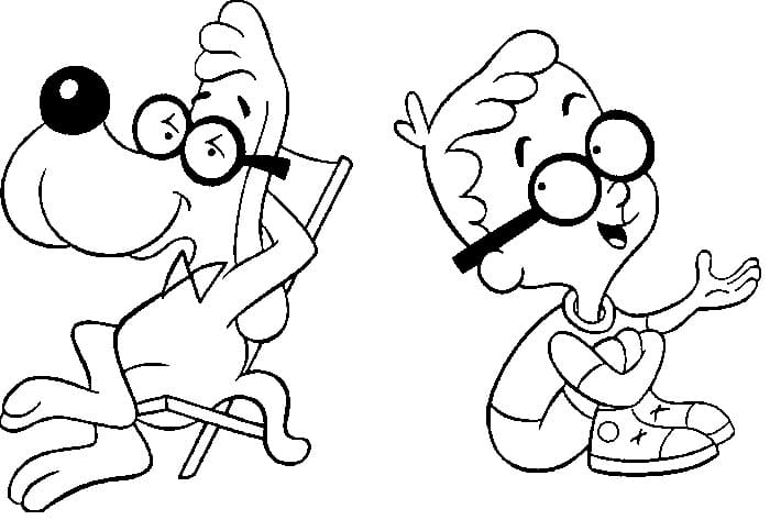 Printable Mr Peabody & Sherman coloring to print and color Coloring Page