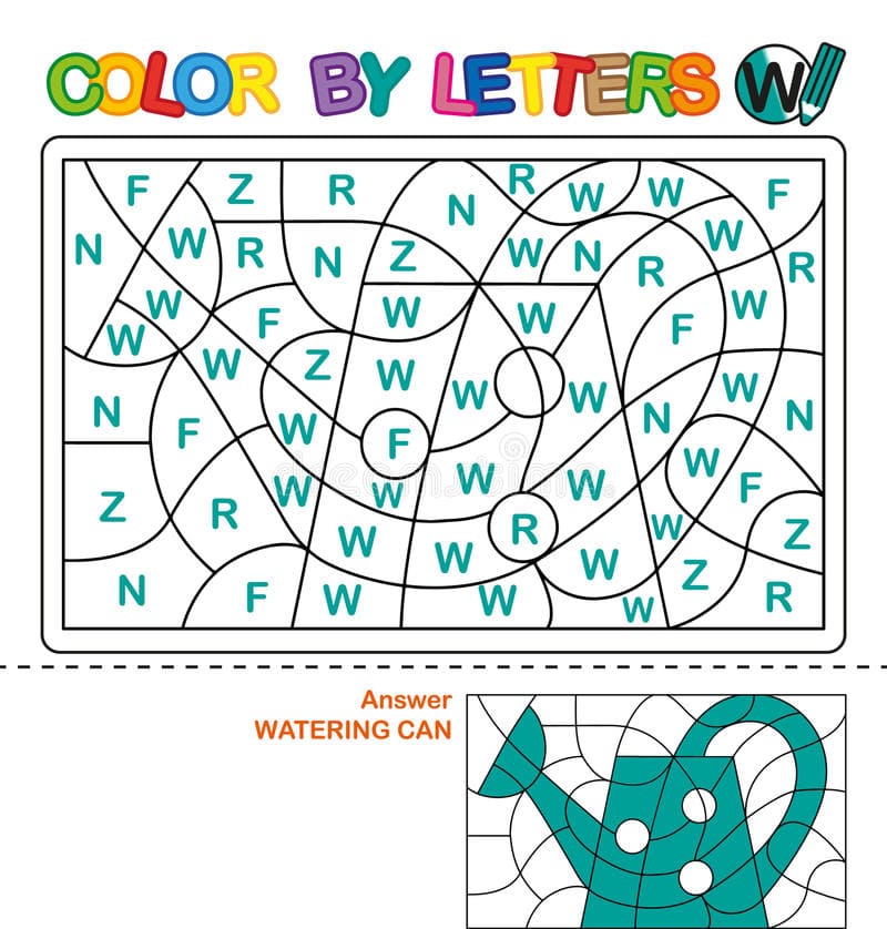 Printable color by Letter to Print