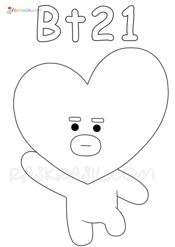 BT21 For Kids To Print