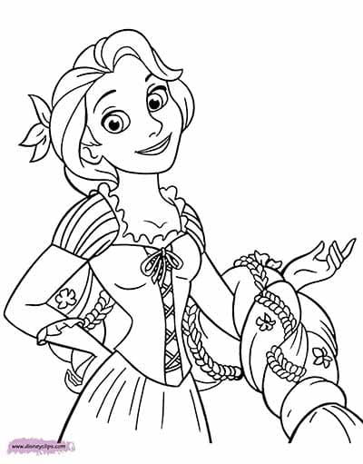 Rpunzel Coloring Coloring Page
