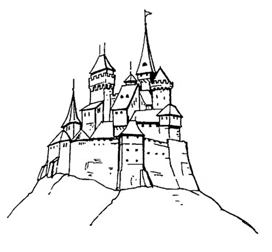 Sand Castle Coloring Pages Coloring Page