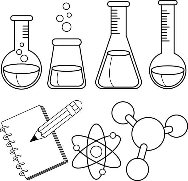 Science Tools Coloring Page