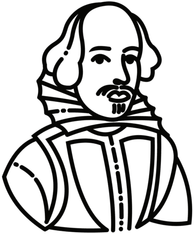 Shakespeare Free Coloring Page