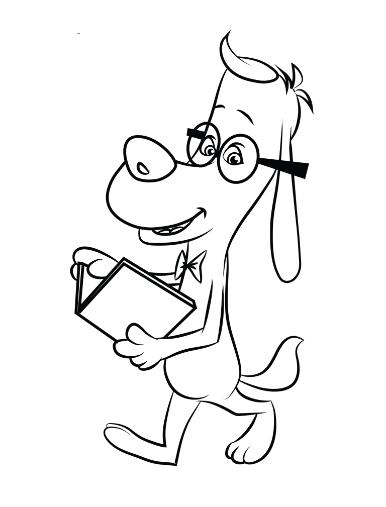 Simple Mr Peabody & Sherman coloring page for kids Coloring Page