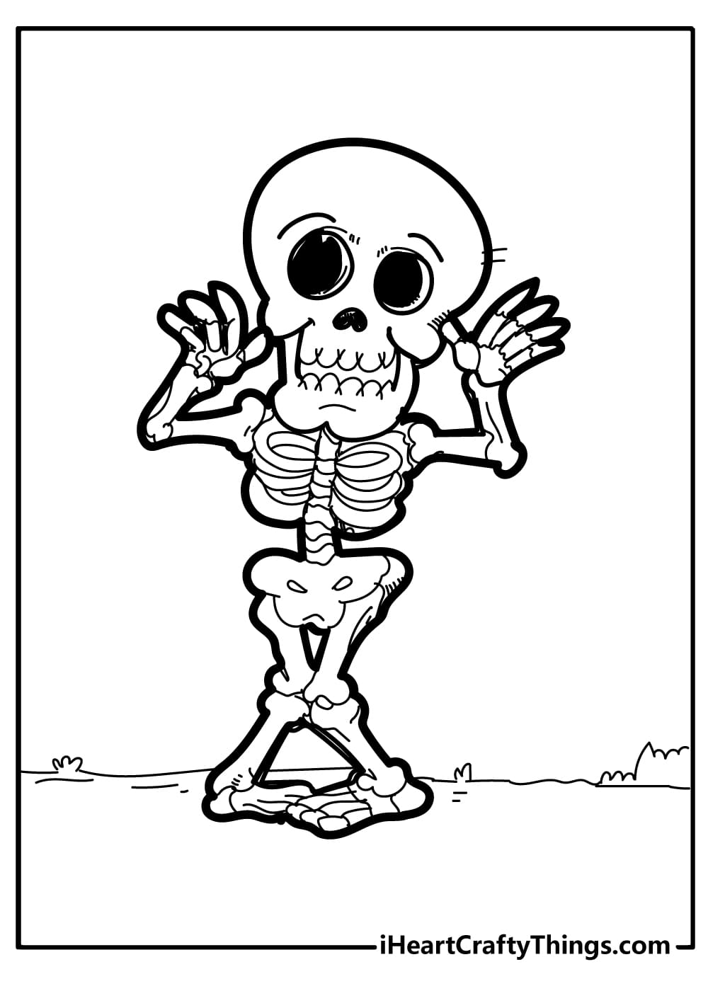 Skeleton Coloring Page Imagge Skeleton Coloring Page Imagge