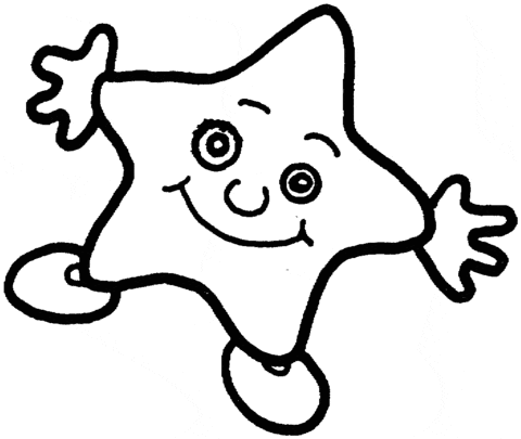 Smiling Star To Print