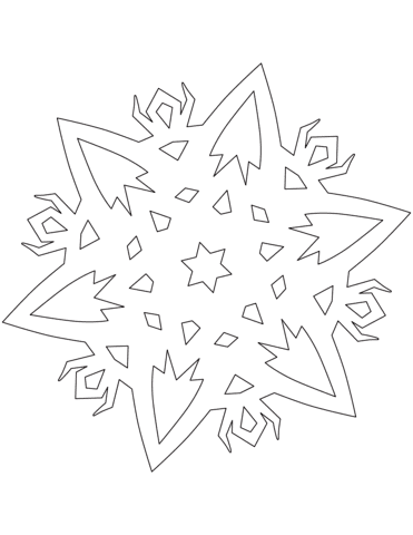 Snowflake with Ritual Creatures Free