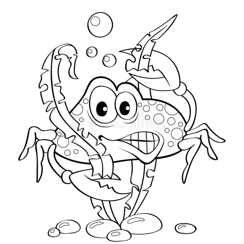 Soldier Crab Coloring Coloring Page