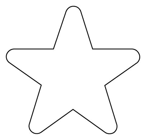 Star Emoji coloring page Free