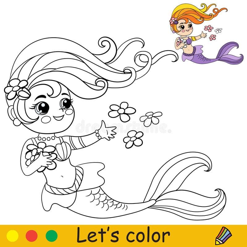 Swimming Free Printable Coloring Page