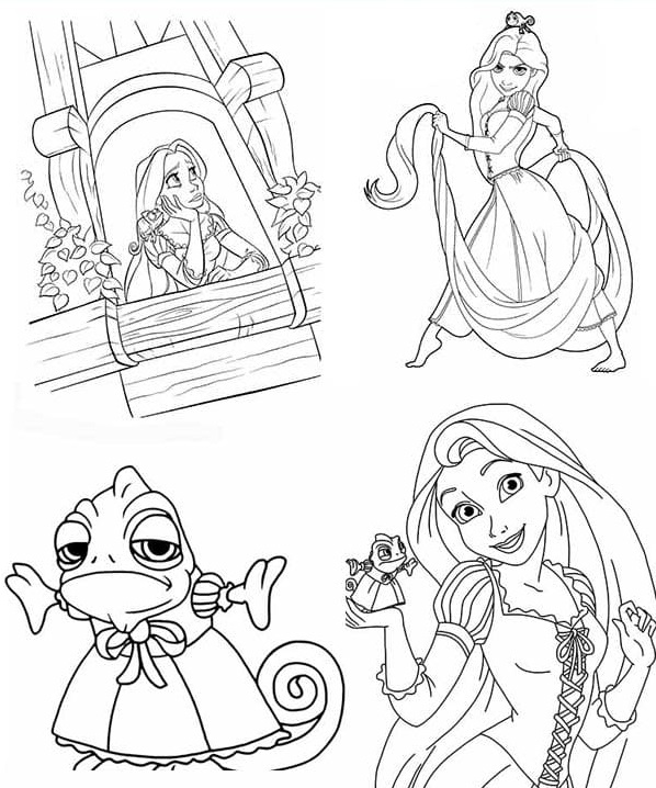 Tangled Coloring Coloring Page