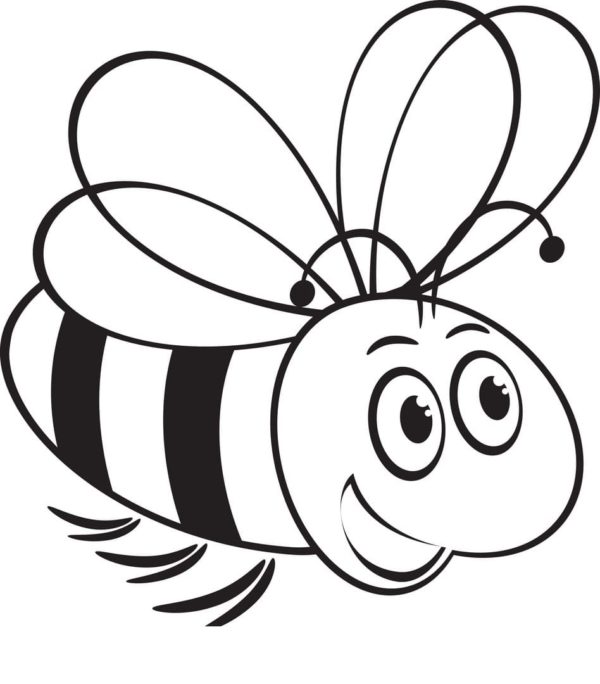 The Carpathian bee is unpretentious in care Coloring Page