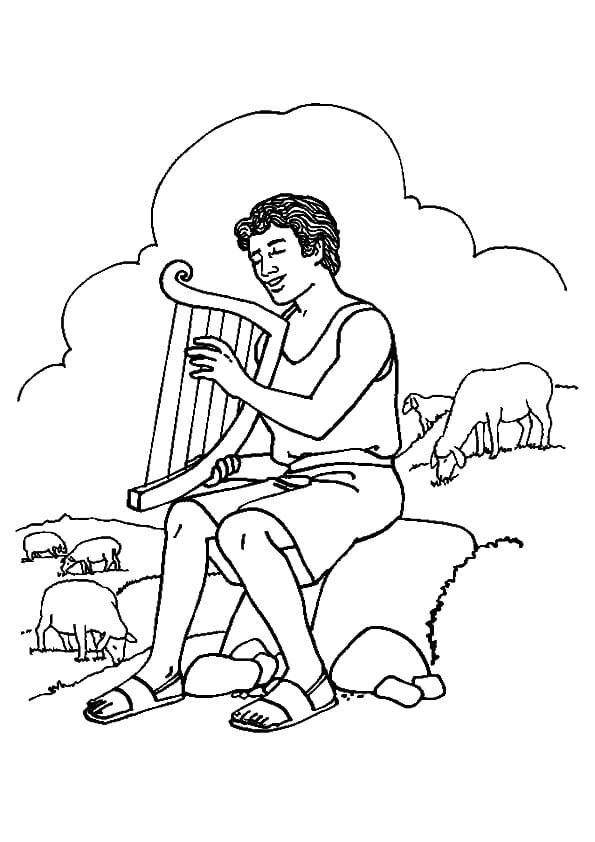 The David Playing The Harp