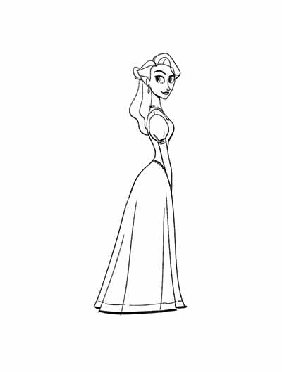 The Queen Coloring Page