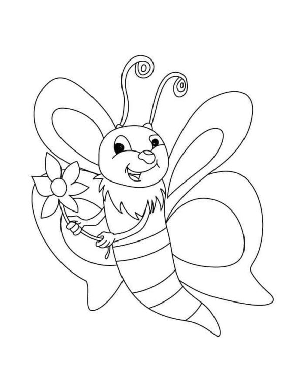 The most hardworking creatures on the planet are bees To Print Coloring Page