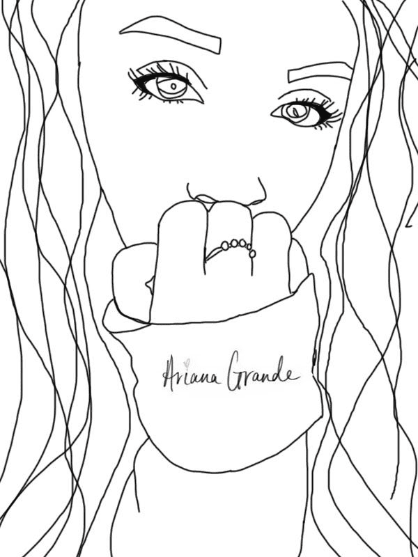 Victorious Celebrities Coloring Page