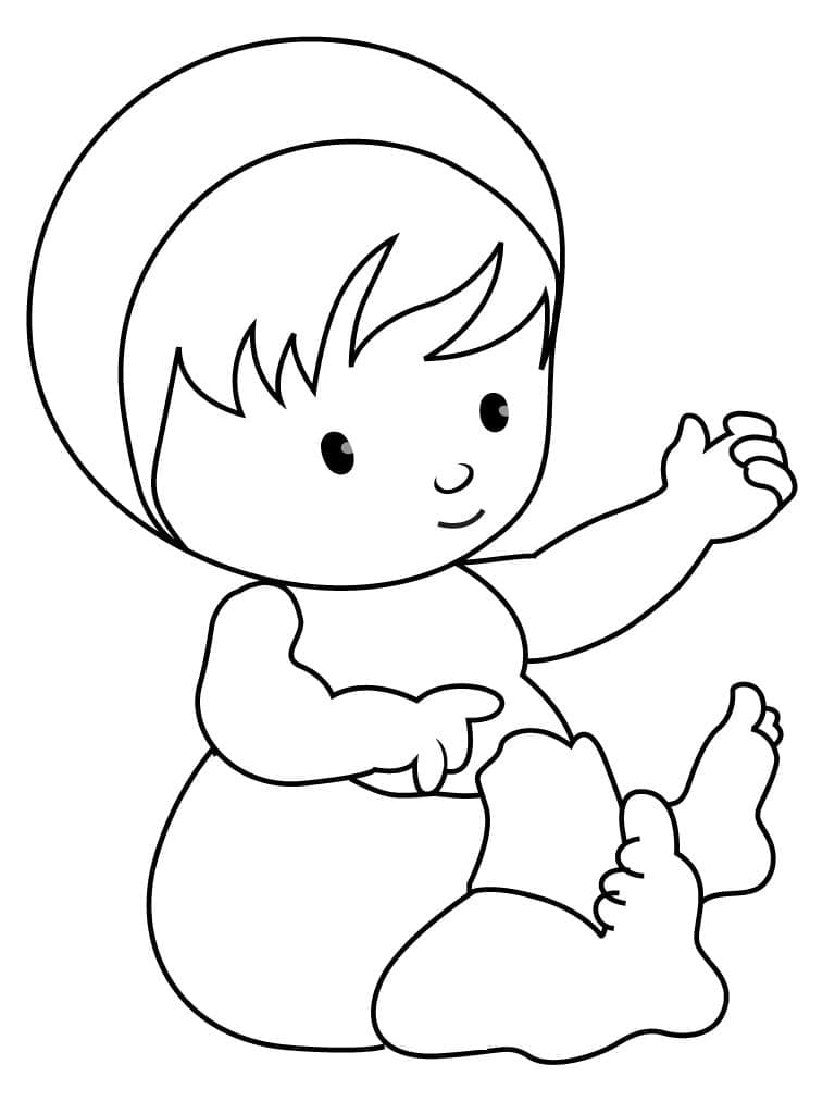 Baby To Print Coloring Page