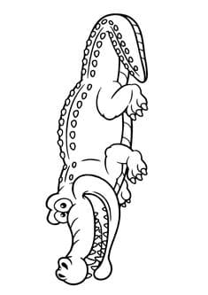Crocodile Picture To Printable Coloring Page