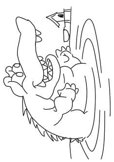 Crocodile Image For Children Coloring Page