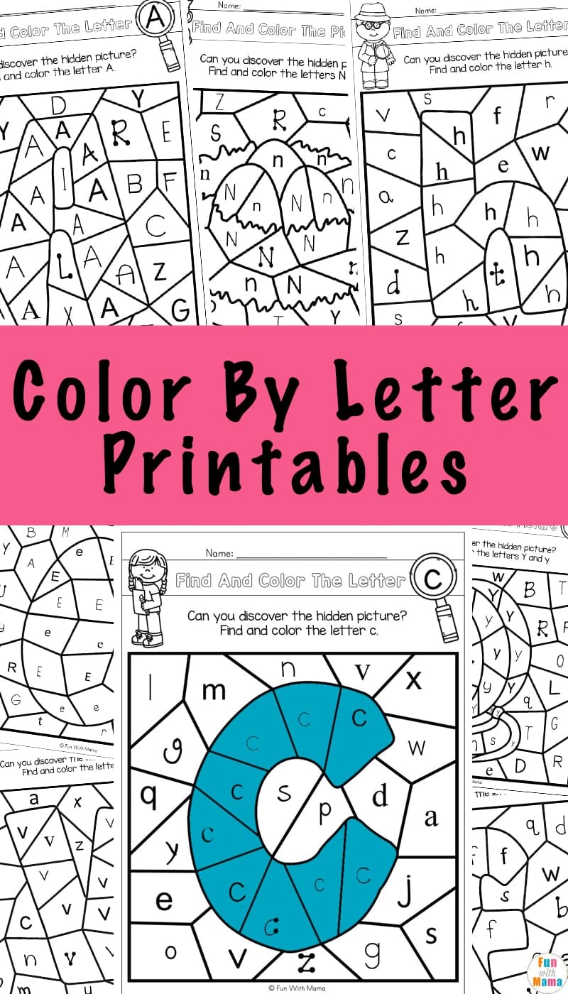 Color By Letter To Printable
