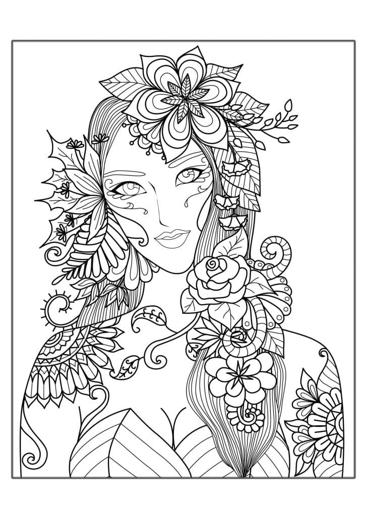 complex coloring pages for adults