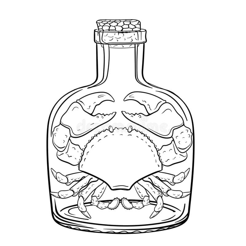 Crab Free For Kids Coloring Page