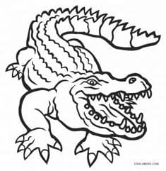 Beauty Crocodiles To Print Coloring Page