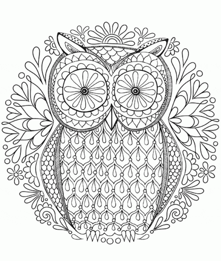 Free hard coloring pages for adults