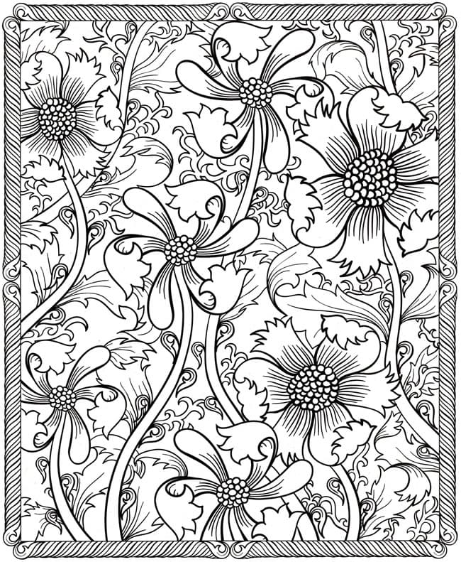 Hard coloring pages images