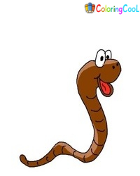 How To Draw An Earthworm – 7 Easy Steps Creating An Earthworm Drawing Coloring Page