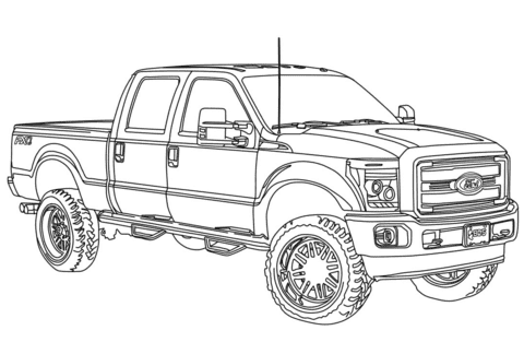 2014 Ford F250 Lifted To Print